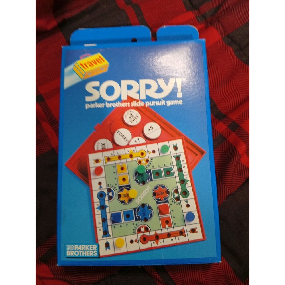 Travel Sorry Board Game - Parker Brothers - Vintage 1990 - New In Box